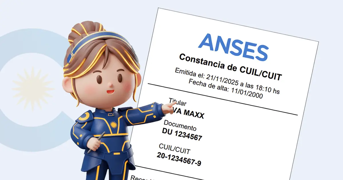Constancia de CUIL de ANSES