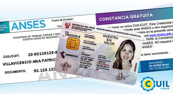 Constancia de CUIL con CERMI Extranjeros y Otros Documentos